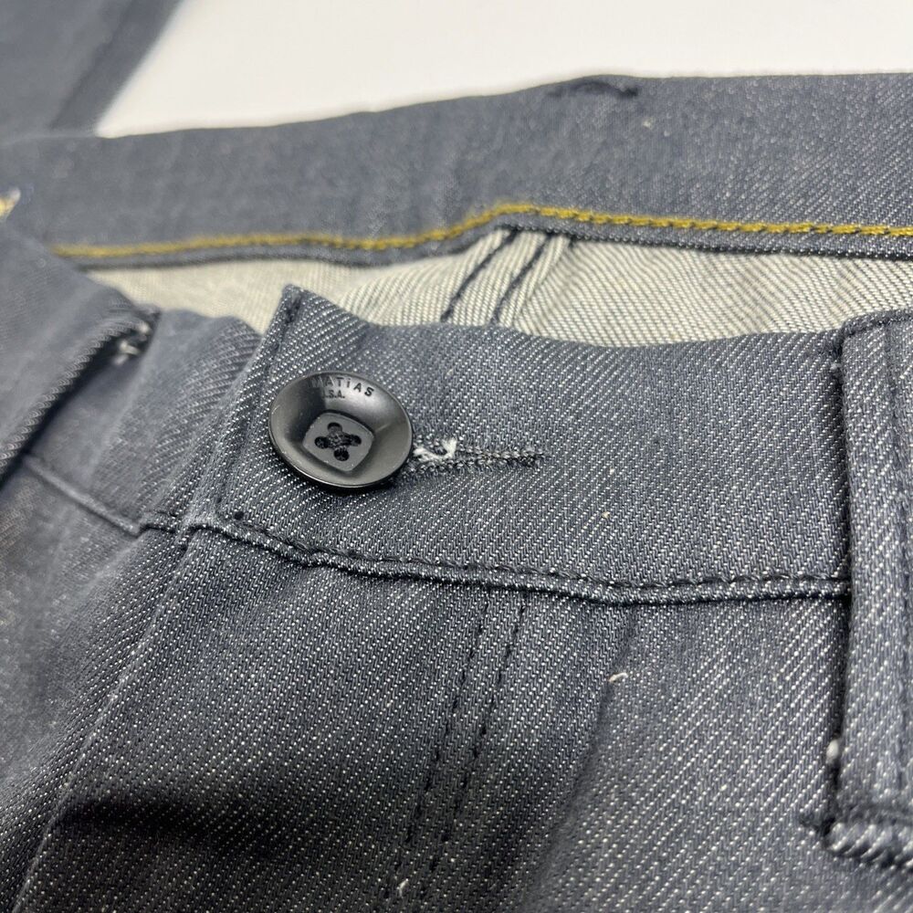 Matias Sol Jeans Men's Size 34 Blue Mid Rise Slim Taper Fit Denim Made In USA - Picture 3 of 16